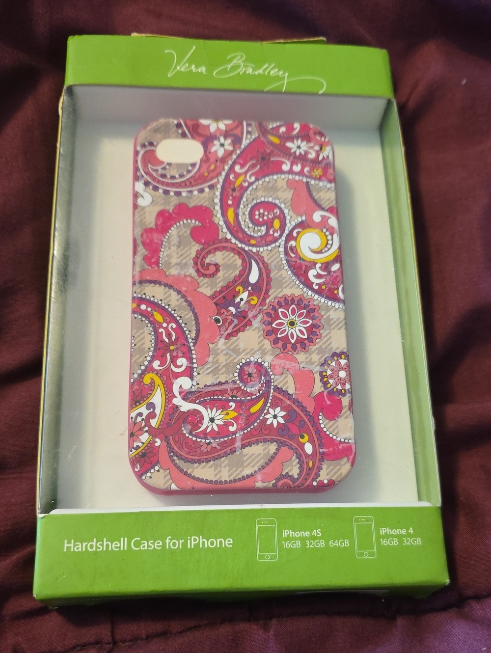 Vera Bradley Pink Paisley Hardshell iPhone Case